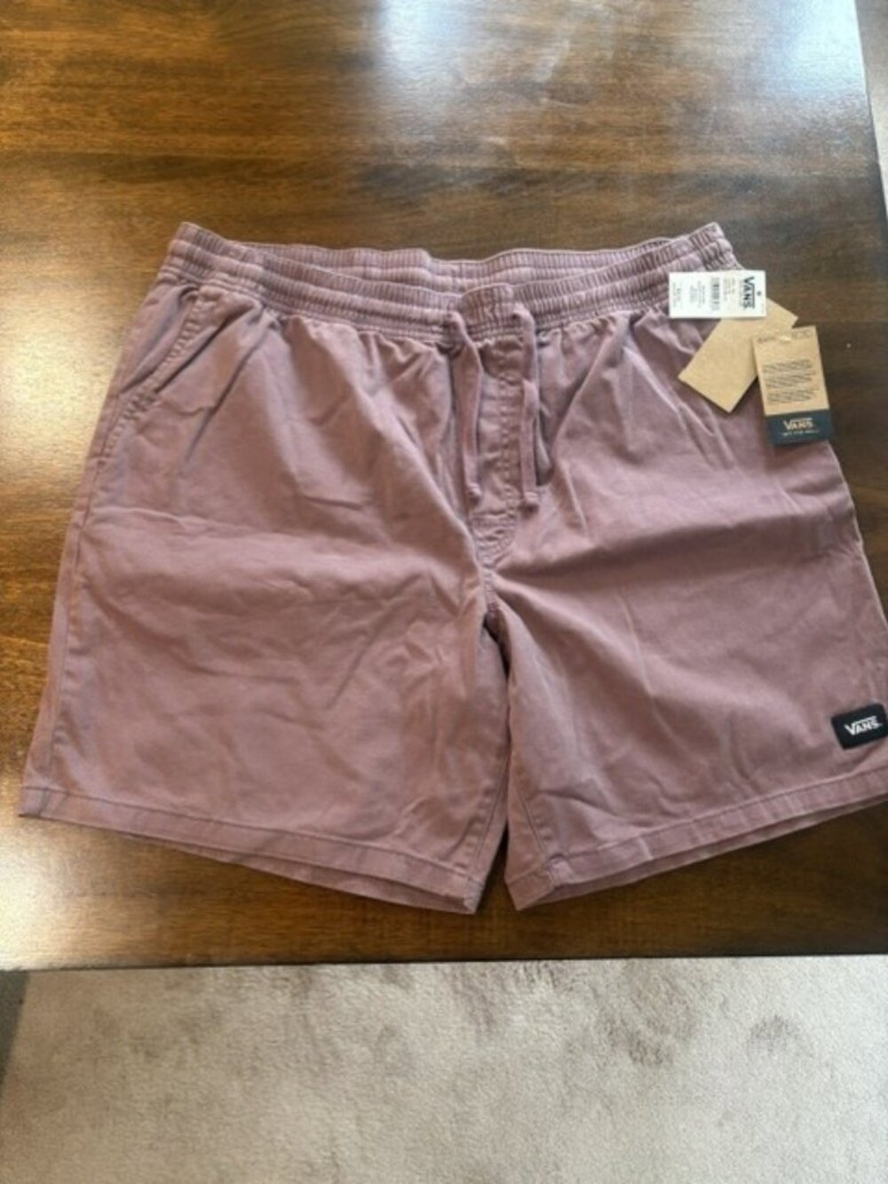 Men's Van's Washer Shorts. New With Tags Size XXL (Rose Taupe)